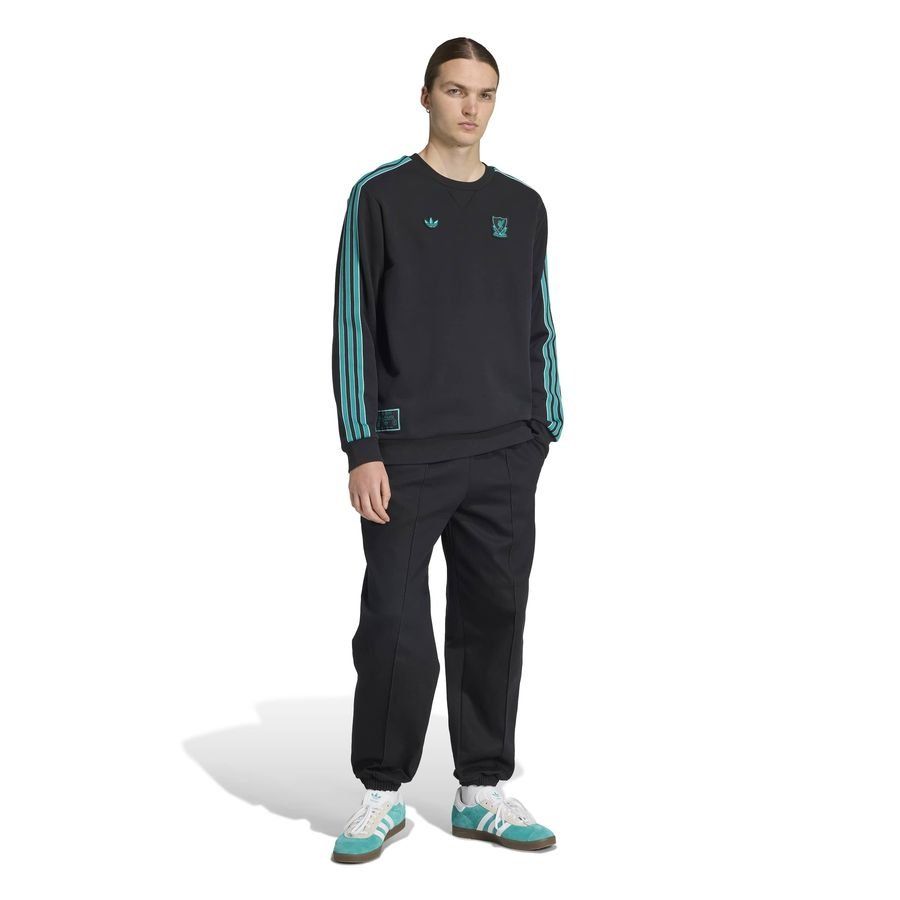 Liverpool Sweatshirt Terrace Icons - Black/Sea Green - Men's-SoccerKits Hub | Buy Soccer Jerseys Online